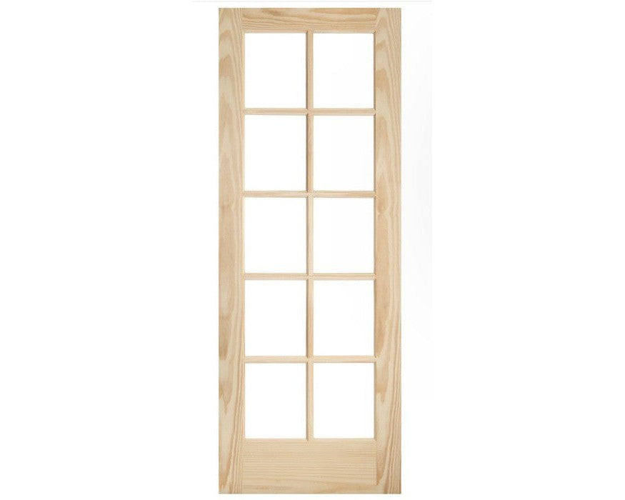 SimpliDoor 10 Lite French Interior Door Stain Grade Pine