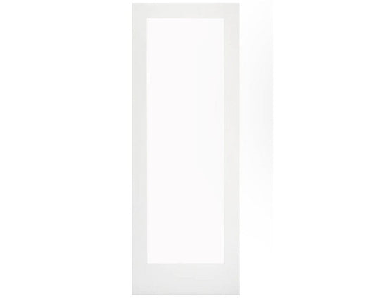 Simplidoor 1 lite solid pine interior Door Primed with Clear Glass