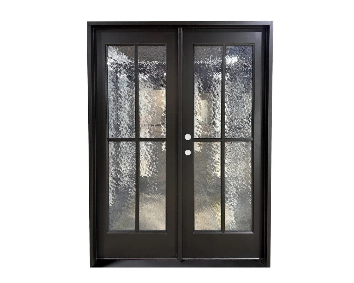 4 True Divided Light Fiberglass Exterior Door with Rain view glass